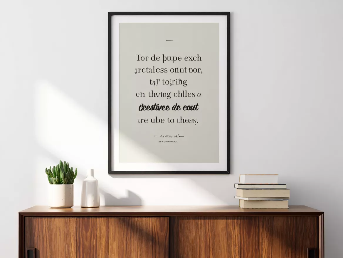 Typografische poster met tekst